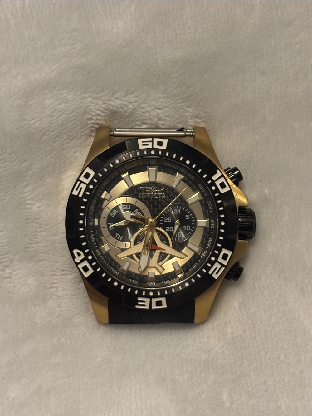 Invicta Gold and Black Sport Chronograph Watch